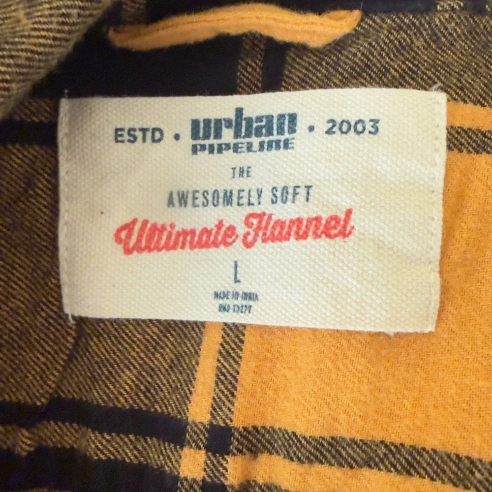 Urban Pipeline‎ Yellow and Black Plaid Utility Jacket